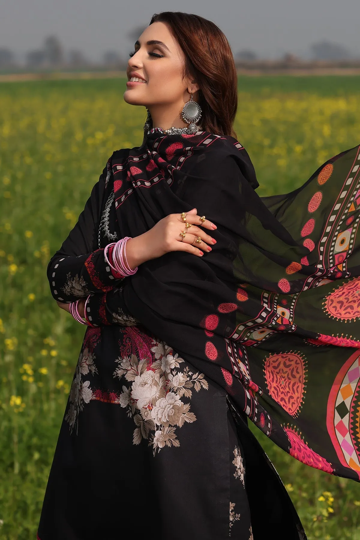 3-PC Unstitched Printed Lawn Collection SP4-01