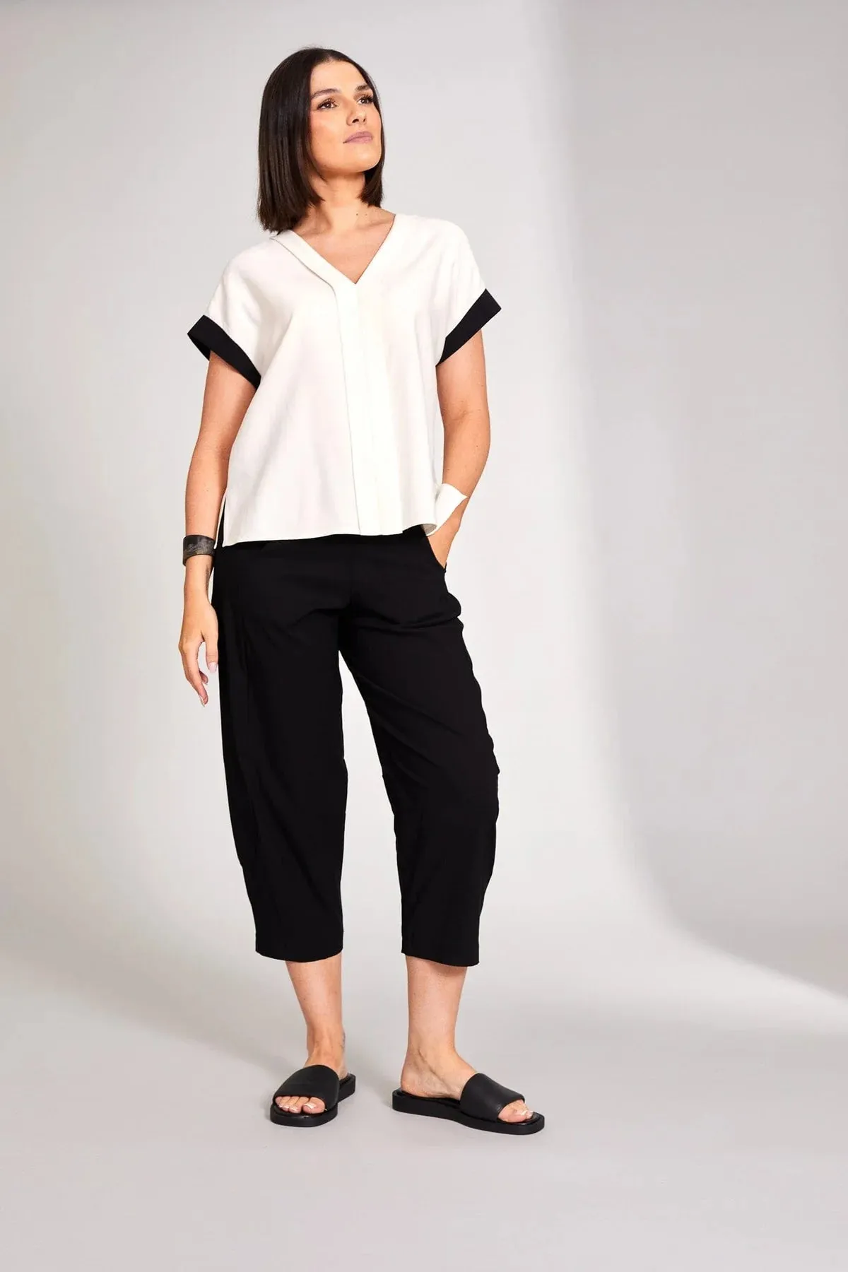 503 Slouch Trouser Black - Peruzzi