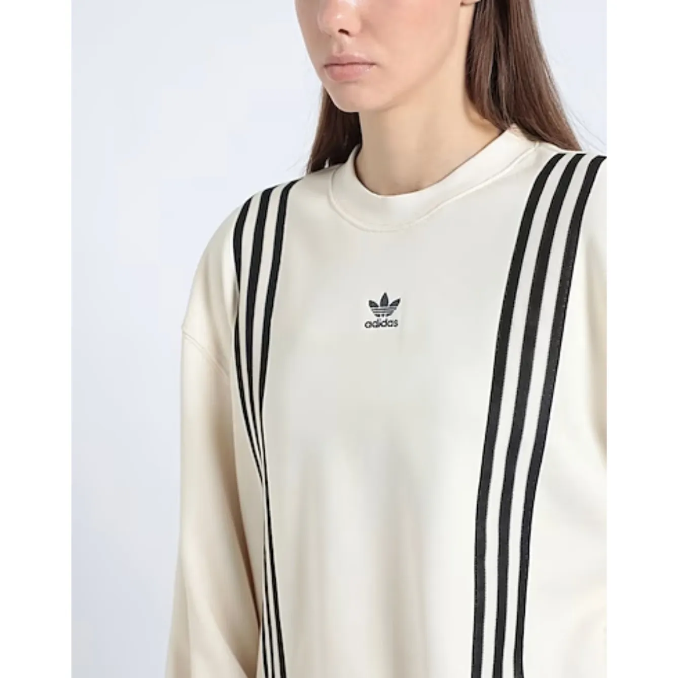 adidas  |Crew Neck Street Style Long Sleeves Plain Cotton