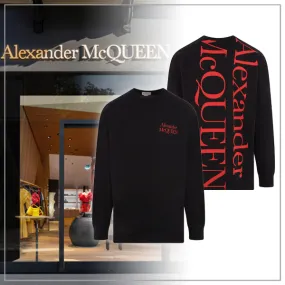 alexander mcqueen  |Crew Neck Long Sleeves Plain Long Sleeve T-shirt Logo