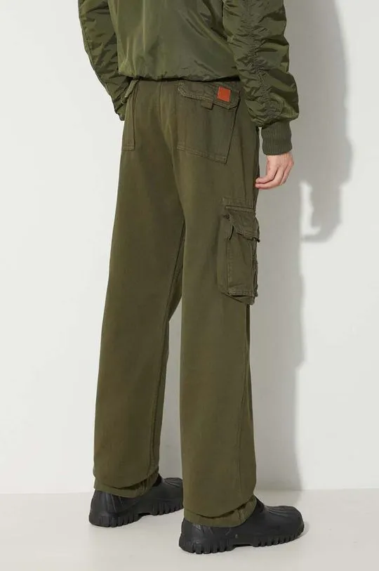 Alpha Industries cotton trousers Jet Pant green color 101212.142