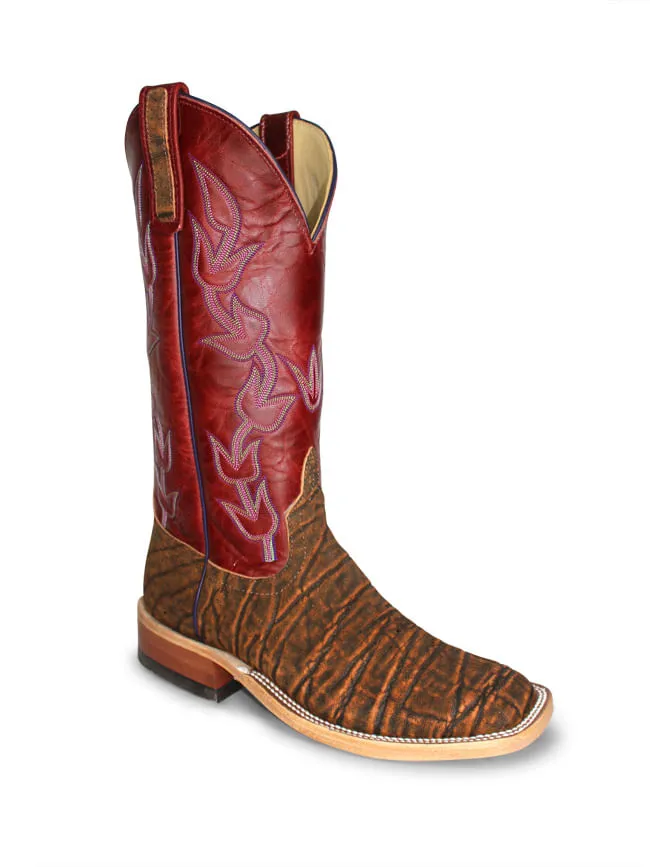 Anderson Bean Womens Cognac Red Explosion Safari Elephant Boots