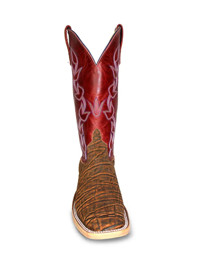 Anderson Bean Womens Cognac Red Explosion Safari Elephant Boots