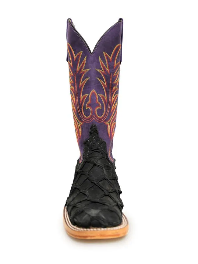 Anderson Bean Womens Purple Black Matte Big Bass Boots