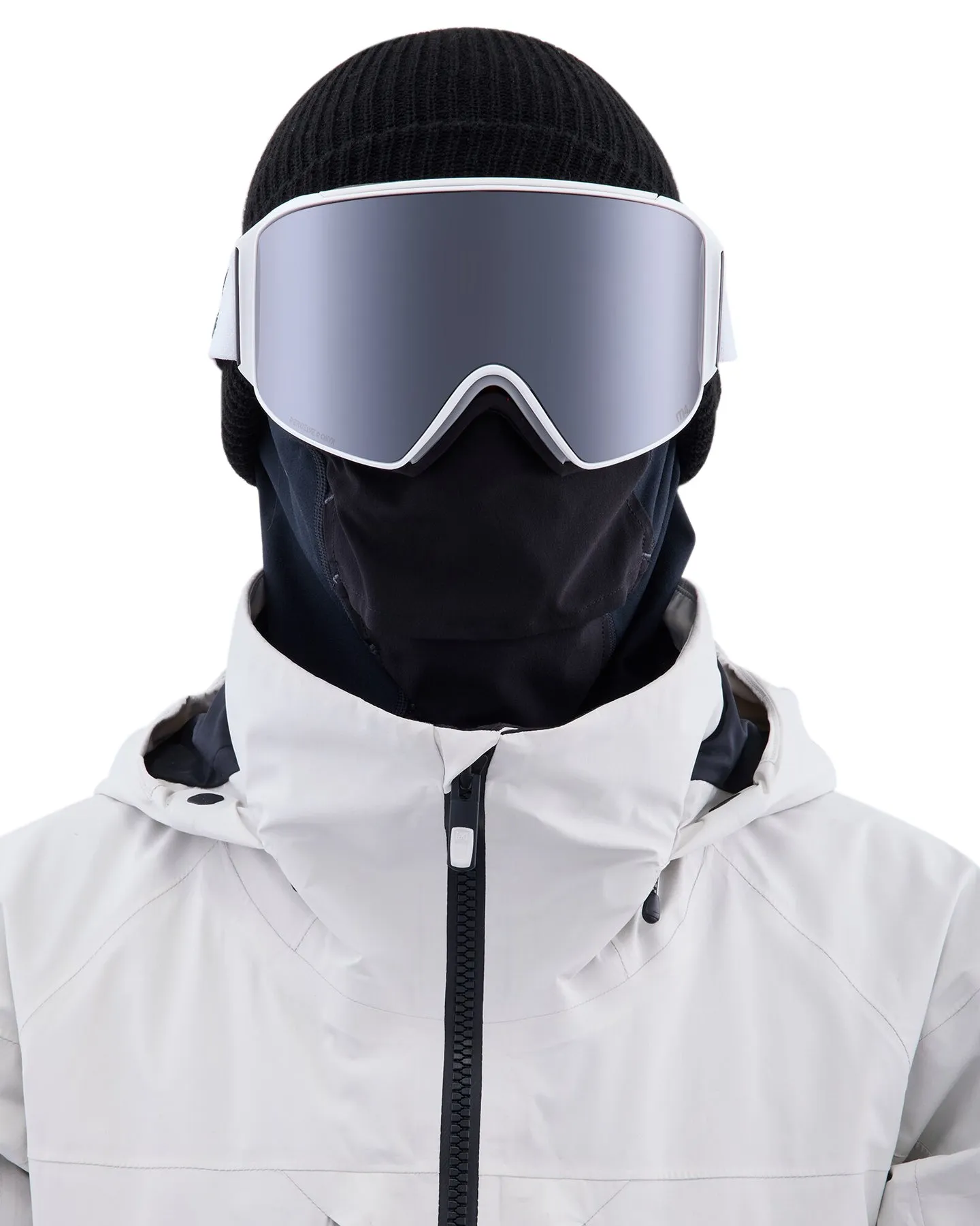 Anon M4 Cylindrical Low Bridge Snow Goggles + Bonus Lens + Mfi Face Mask - Smoke/Perceive Sunny Onyx Lens