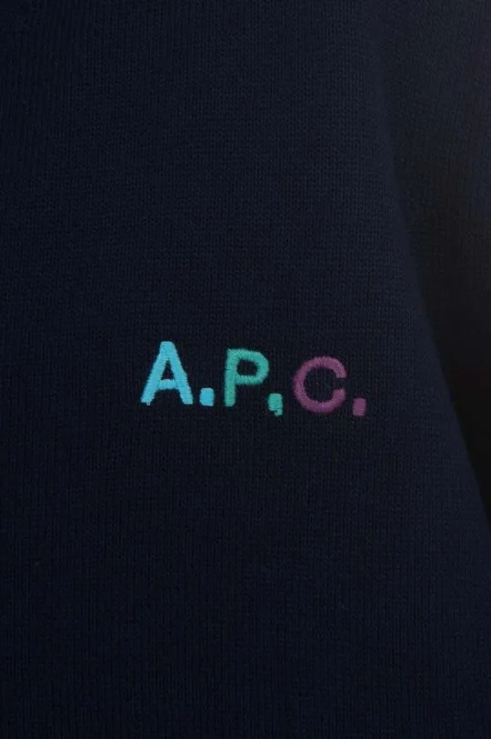 A.P.C. cotton cardigan navy blue color