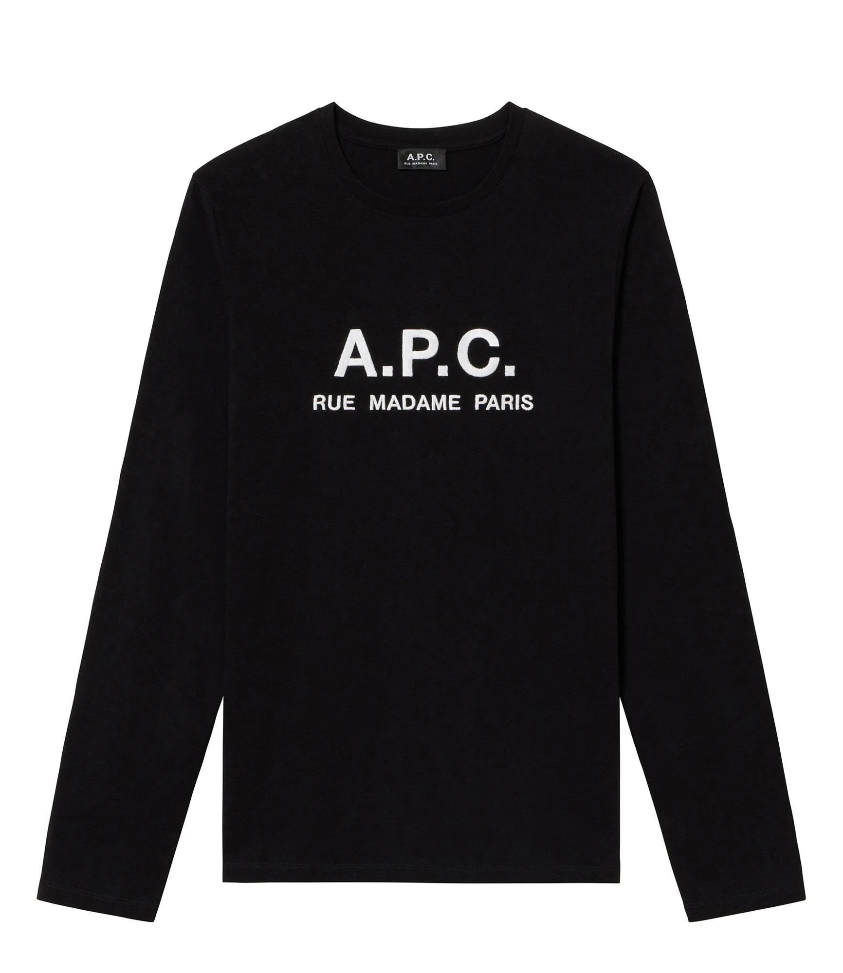 A.P.C.  |Crew Neck Long Sleeves Plain Long Sleeve T-shirt Logo