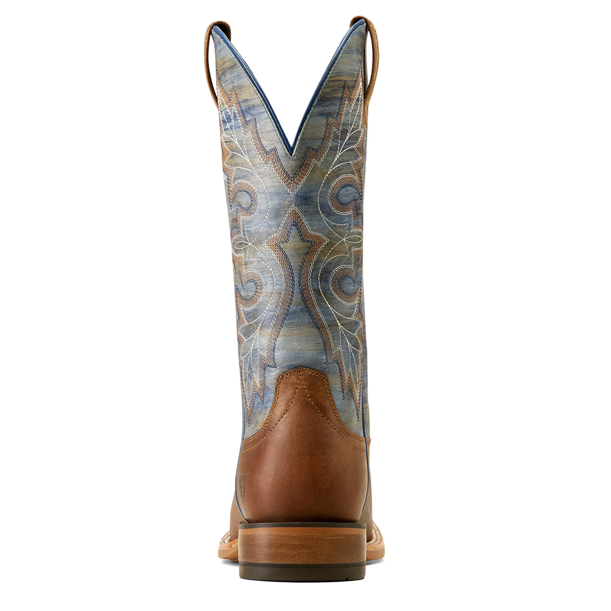 Ariat Mens Standout Loco Brown Cloud Blue Cowboy Boots