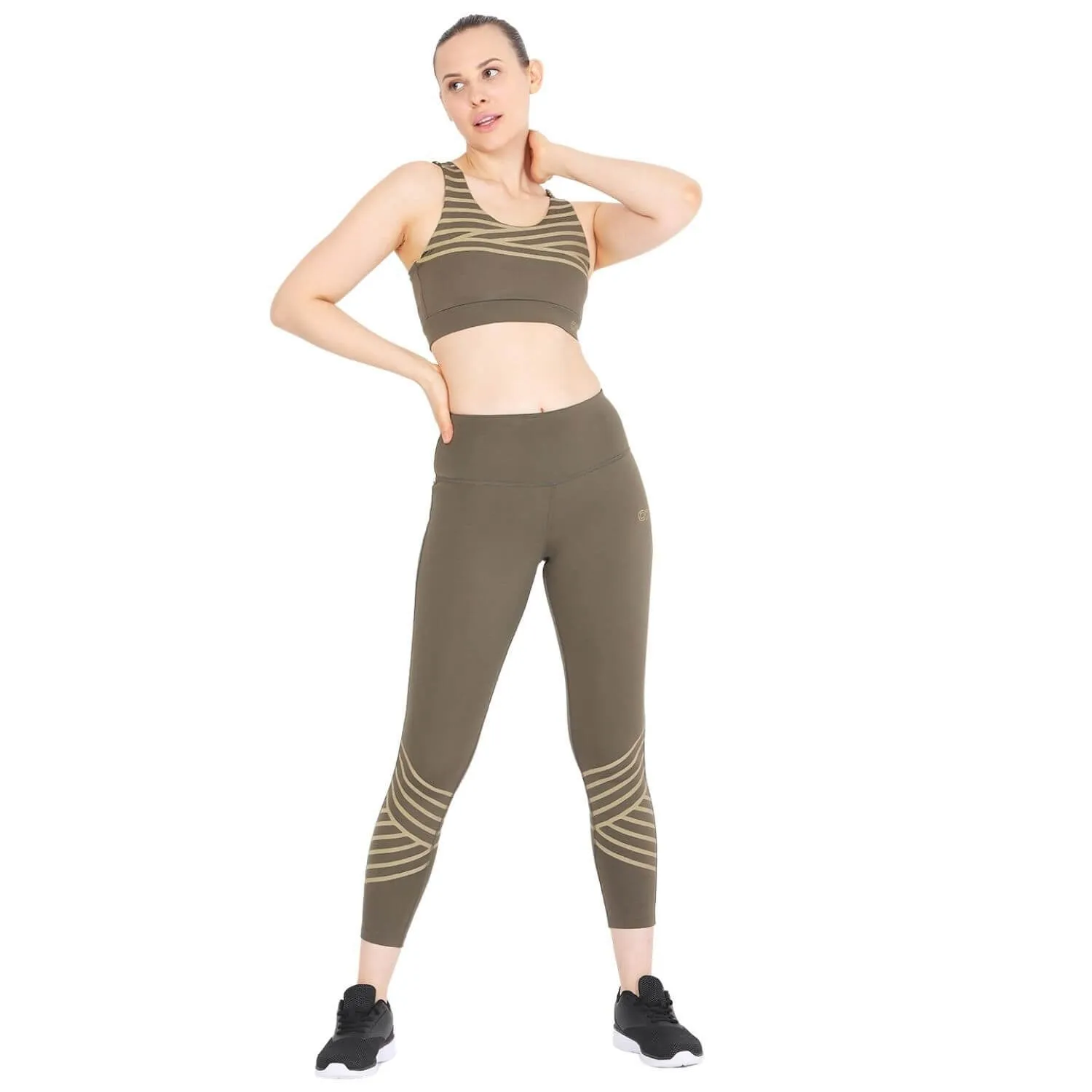 Athena Reflective Leggings Olive