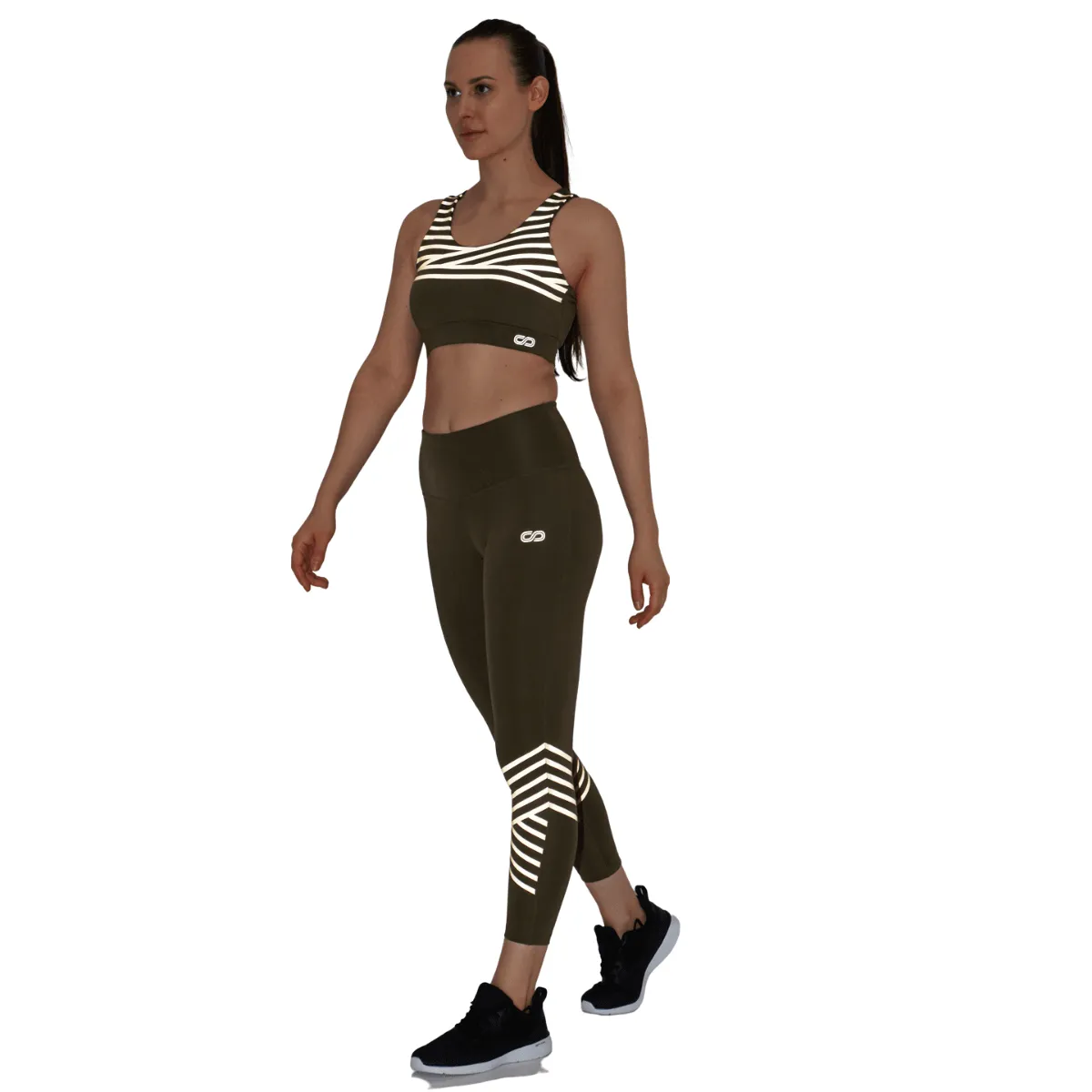 Athena Reflective Leggings Olive