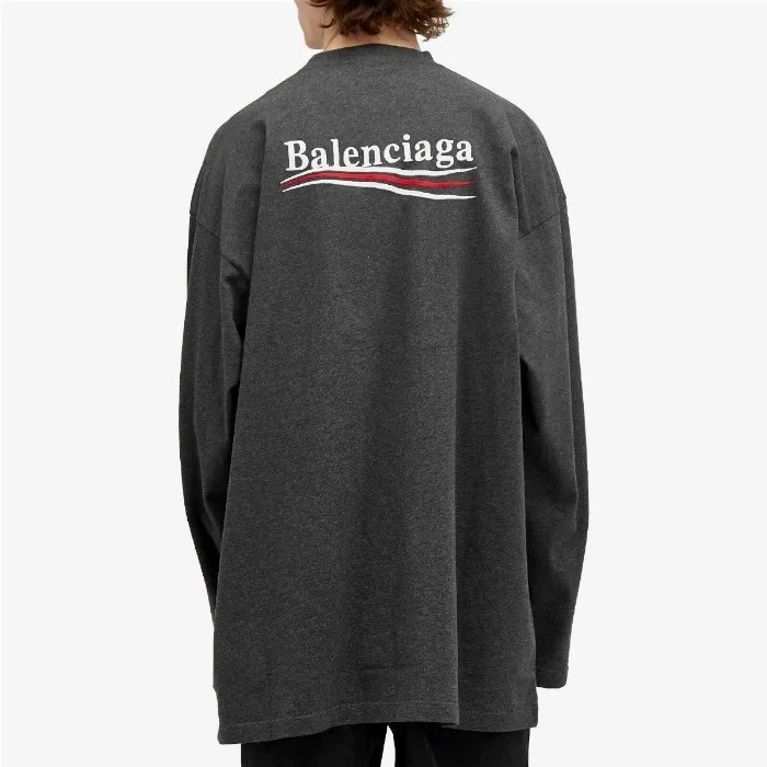 BALENCIAGA  |Crew Neck Unisex Long Sleeves Cotton Long Sleeve T-shirt