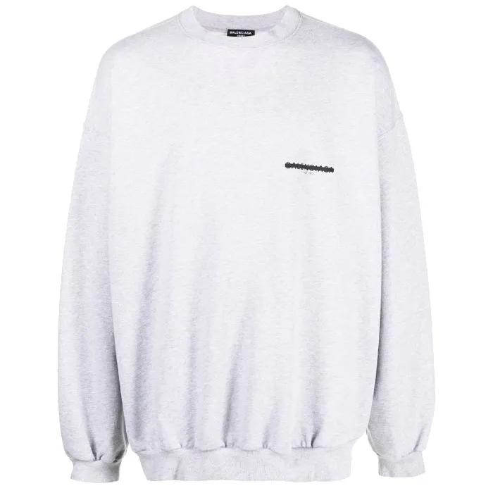 BALENCIAGA  |Unisex Long Sleeves Plain Cotton Logo Luxury