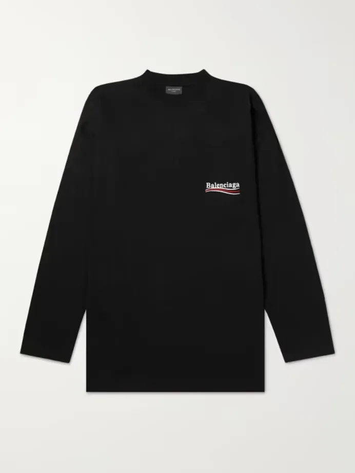 BALENCIAGA  |Unisex Street Style Long Sleeves Cotton Long Sleeve T-shirt