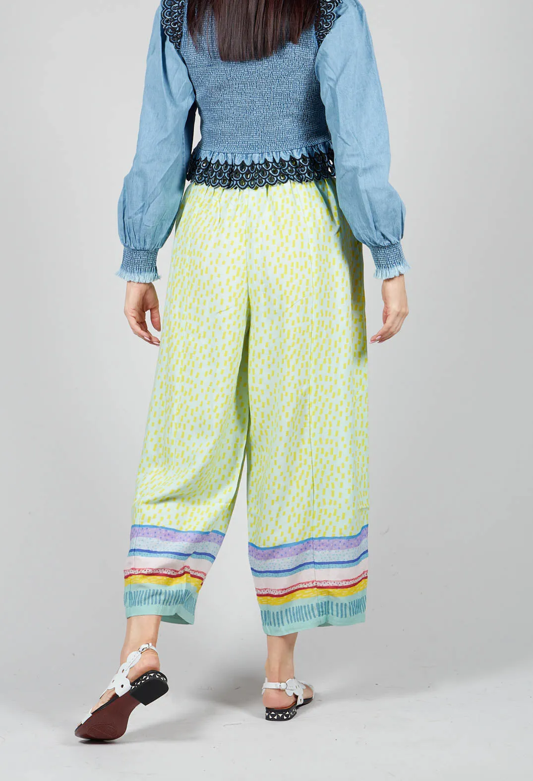 Balloon Style Trousers in Blue