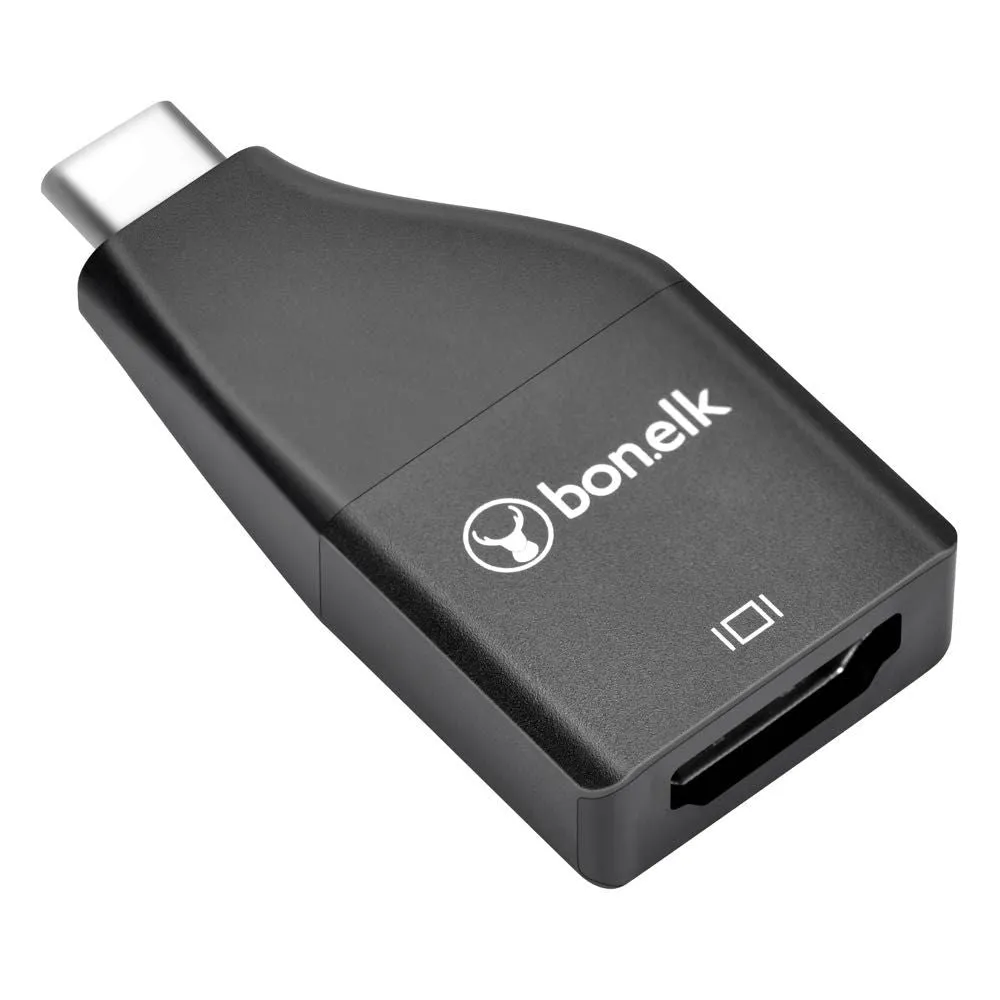 Bonelk USB-C to 4K HDMI Adapter (Black)