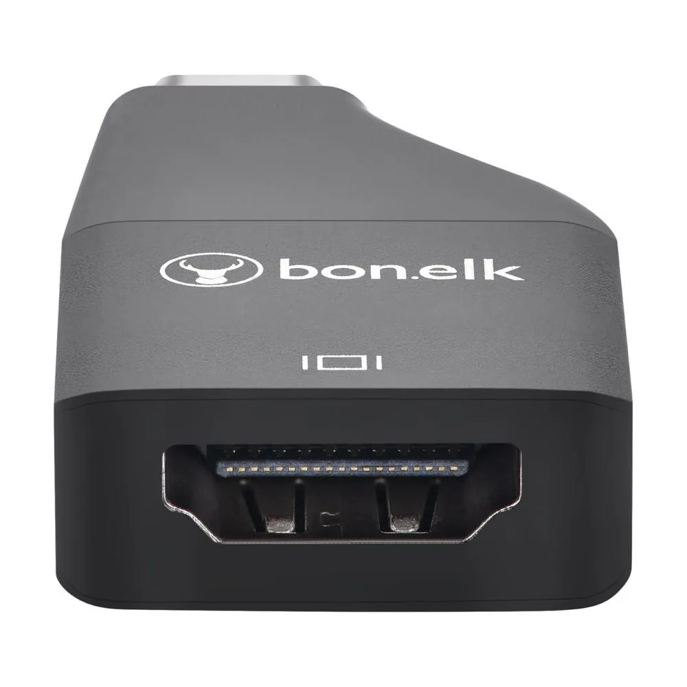 Bonelk USB-C to 4K HDMI Adapter (Black)