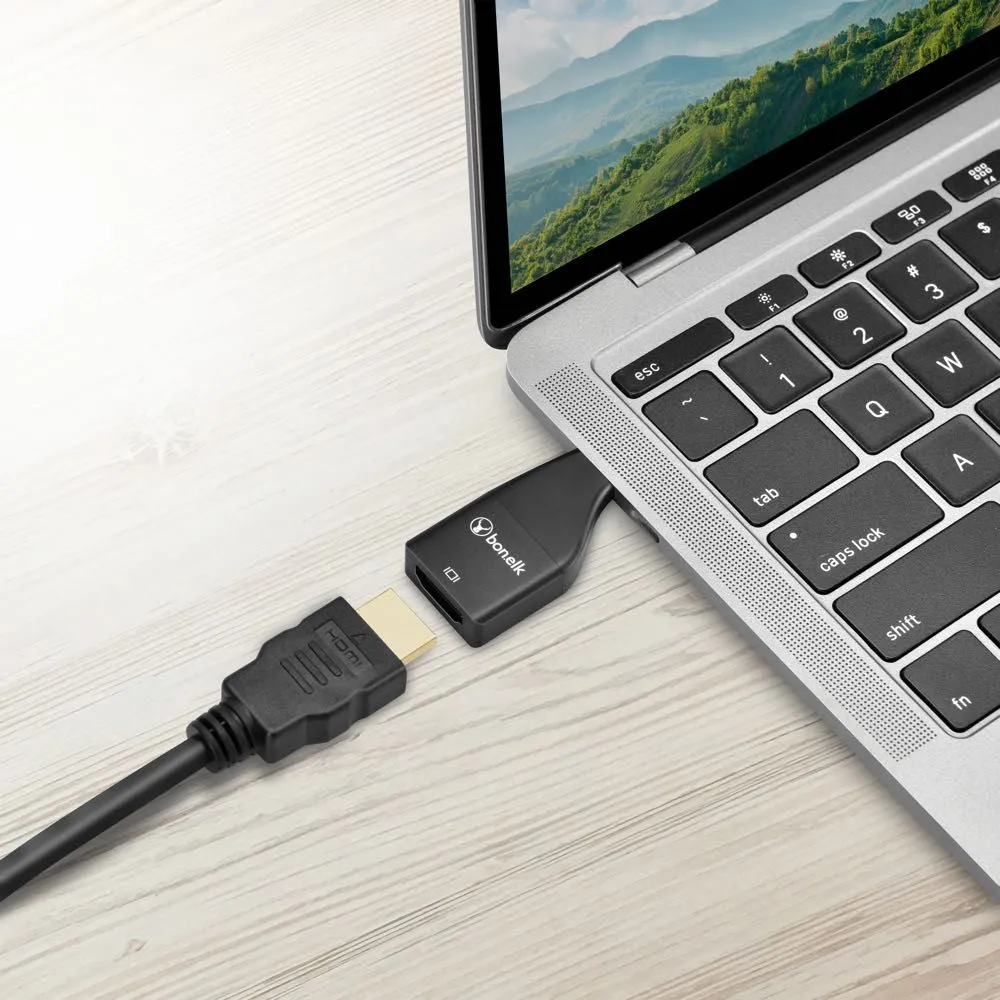 Bonelk USB-C to 4K HDMI Adapter (Black)