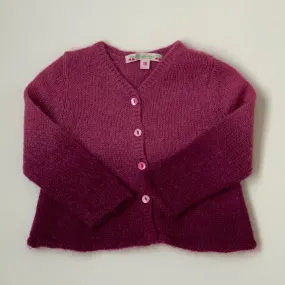 Bonpoint purple ombre mohair mix cardigan: 18 Months