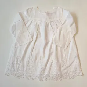 Bonpoint White Broderie Anglaise Cotton Dress : 2 Years