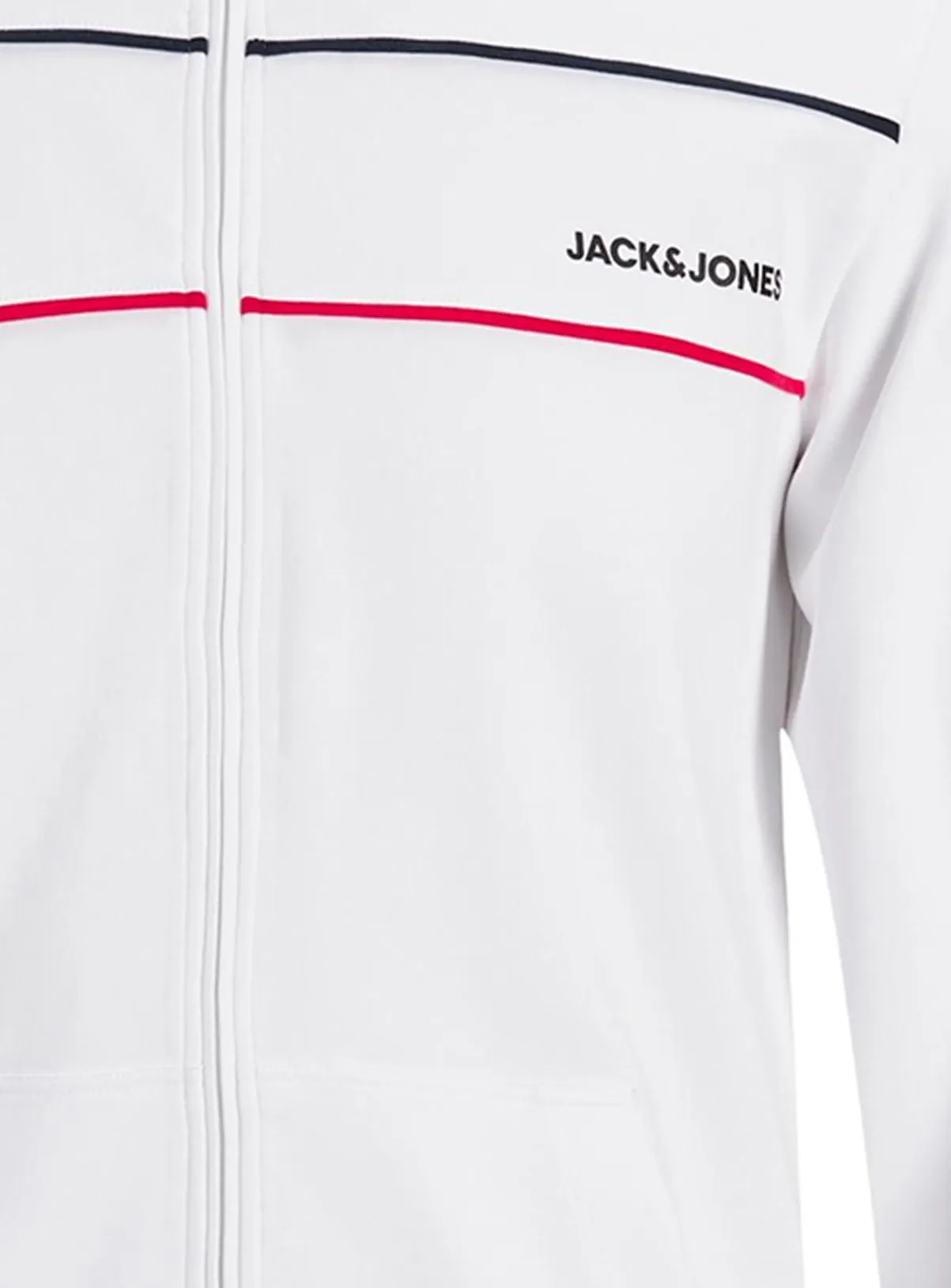 Buy JACK & JONES Junior White High Neck Zip-Through 13-14 years | Jumpers and hoodies | Tu