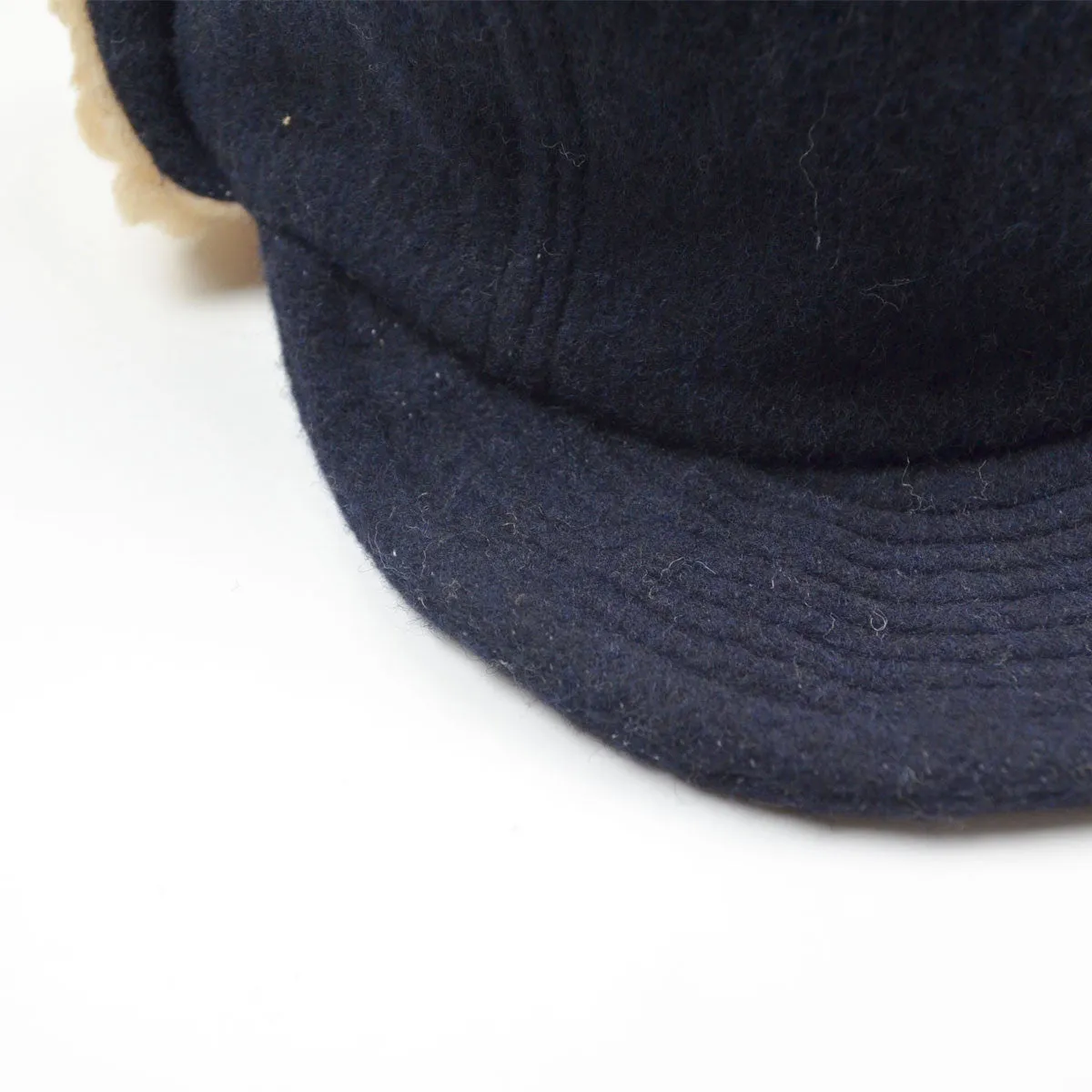 cableami - Army Shaggy Cloth Cap - Navy