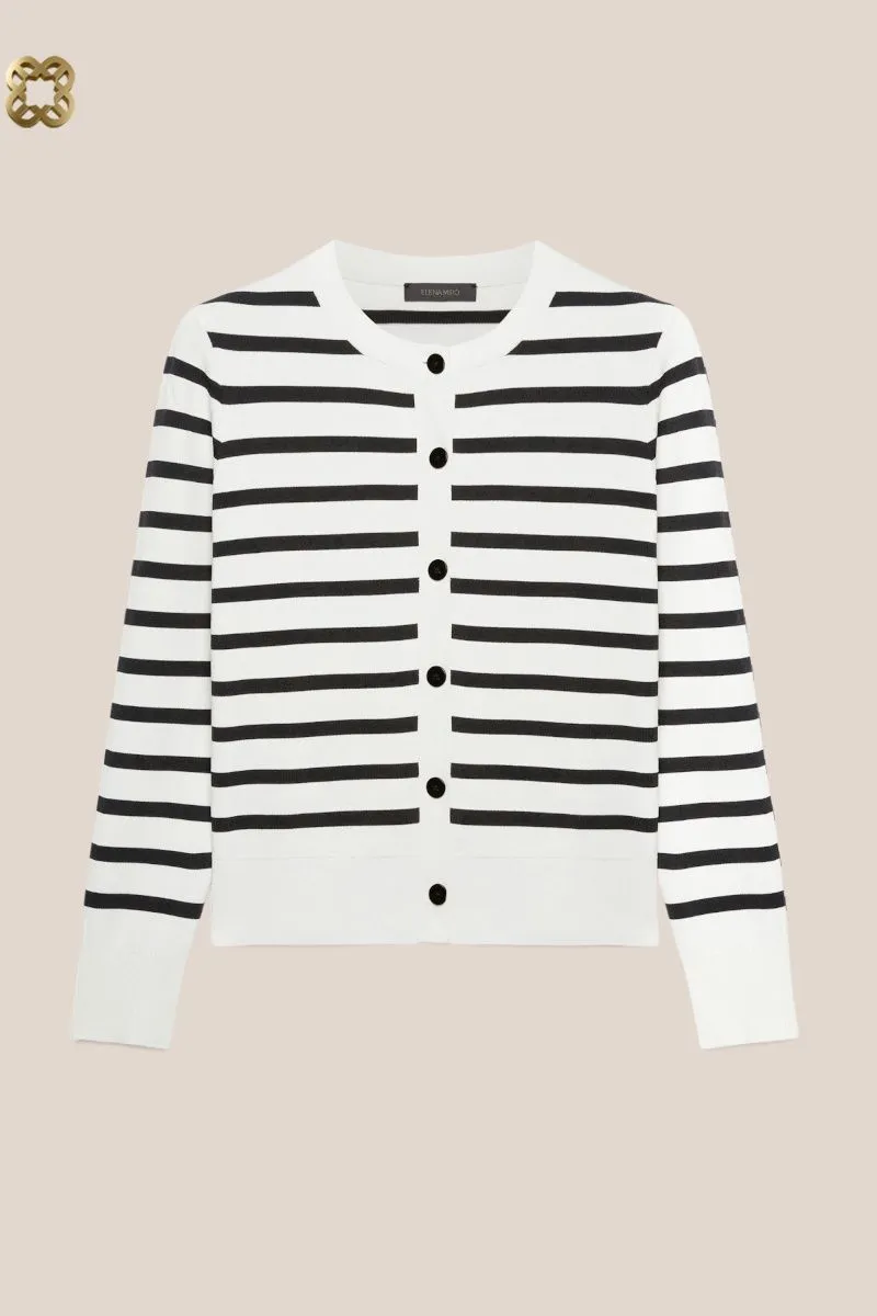 Cardigan corto donna Bianco