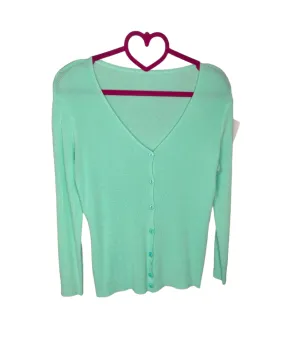 Cardigan misto viscosa, VERDE ACQUA!