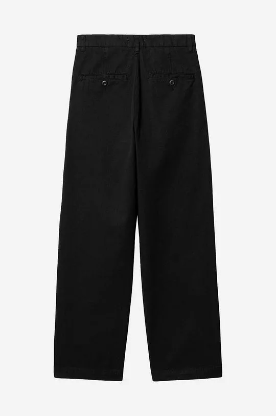 Carhartt WIP cotton trousers Cara black color