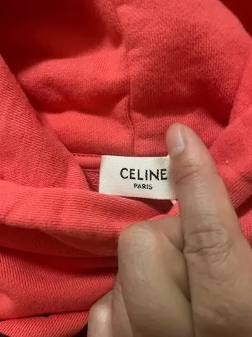 CELINE  |Pullovers Street Style Long Sleeves Plain Cotton Logo Luxury