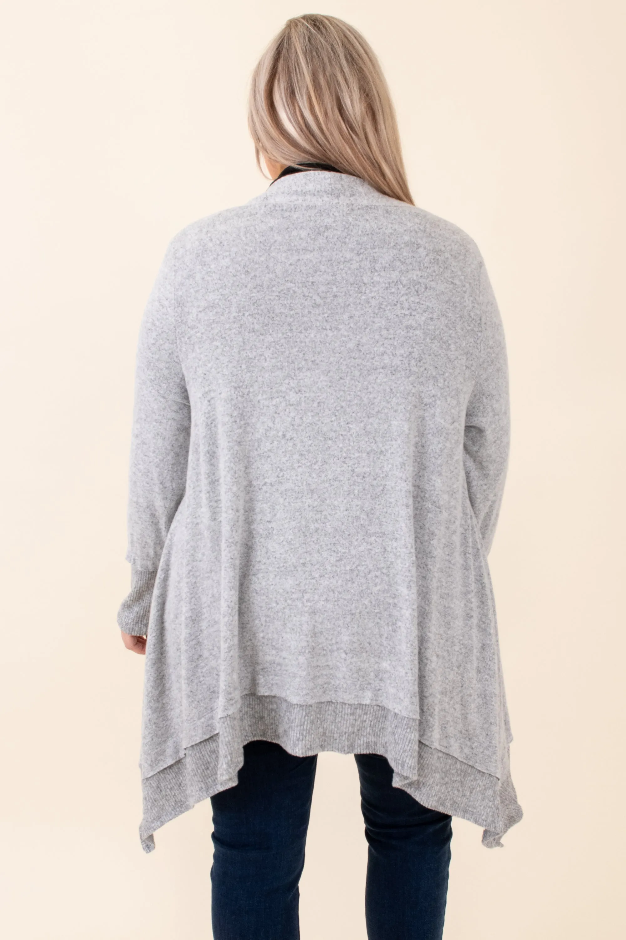 Chasing After You Cardigan, Heather Gray