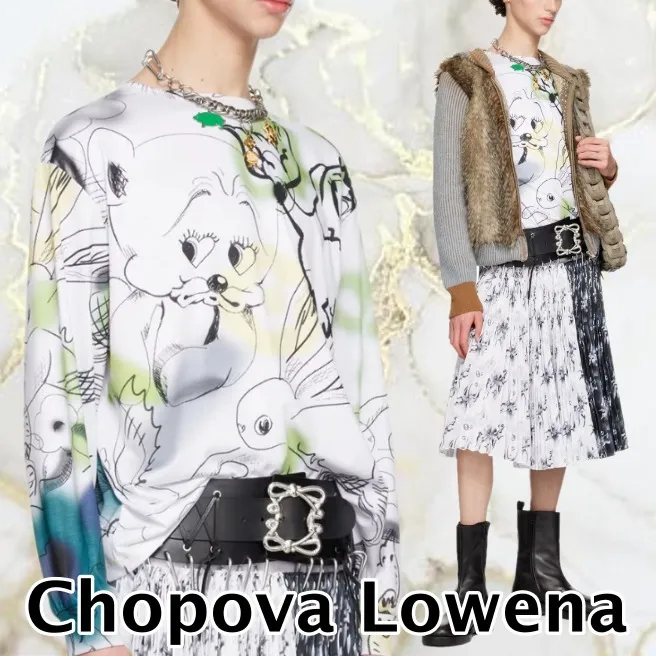 Chopova Lowena  |Crew Neck Street Style Long Sleeves Long Sleeve T-shirt