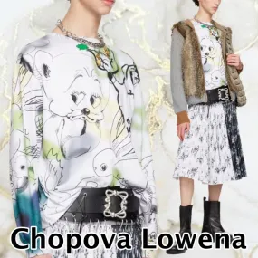 Chopova Lowena  |Crew Neck Street Style Long Sleeves Long Sleeve T-shirt