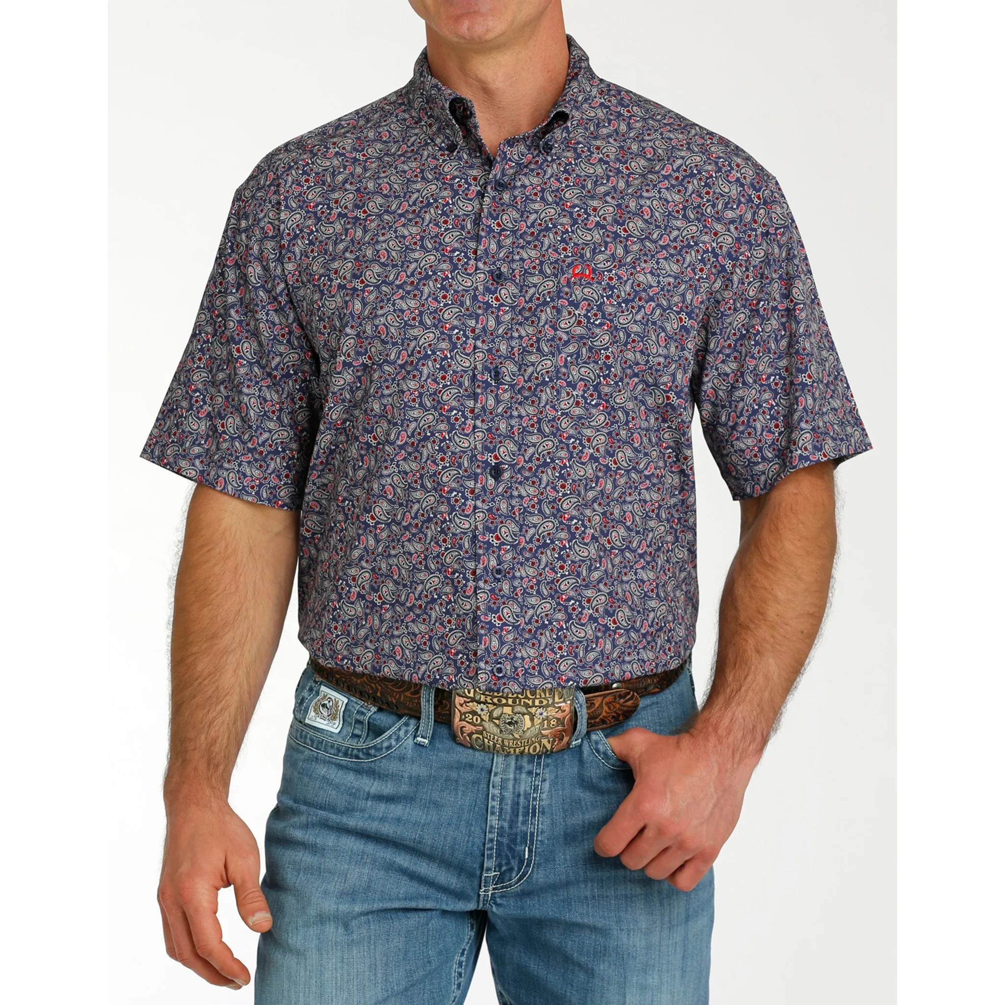 Cinch Mens 3X Navy Paisley