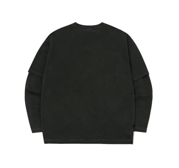 COMPAGNO  |Unisex U-Neck Long Sleeves Cotton Oversized