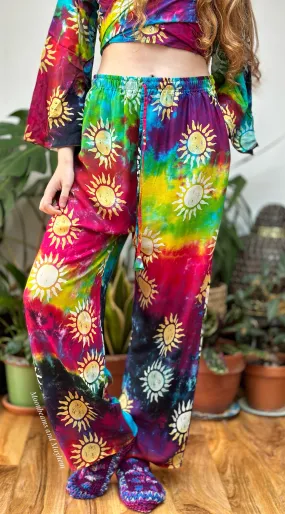 COSMIC SUN TIE DYE TROUSERS