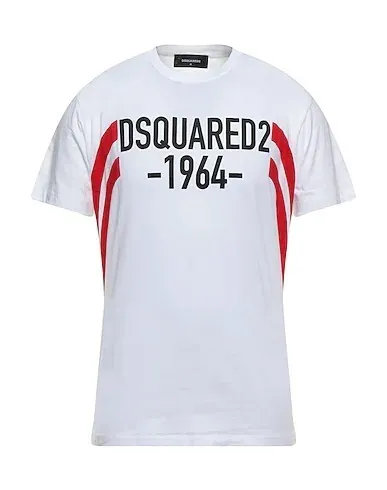 D SQUARED2  |Crew Neck Pullovers Cotton Short Sleeves Logo Luxury