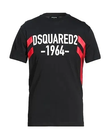 D SQUARED2  |Crew Neck Pullovers Cotton Short Sleeves Logo Luxury