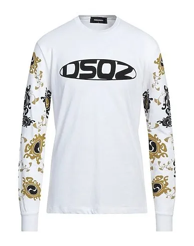 D SQUARED2  |Pullovers Long Sleeves Cotton Long Sleeve T-shirt Logo