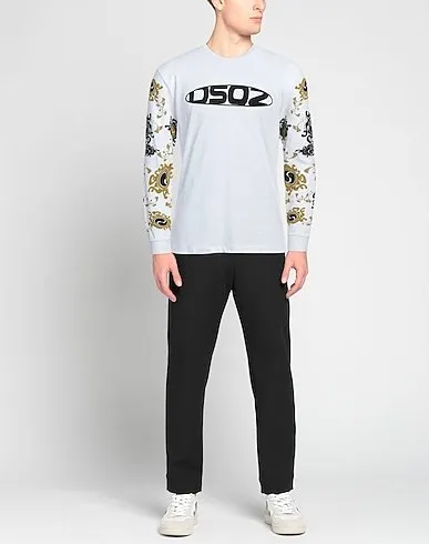 D SQUARED2  |Pullovers Long Sleeves Cotton Long Sleeve T-shirt Logo