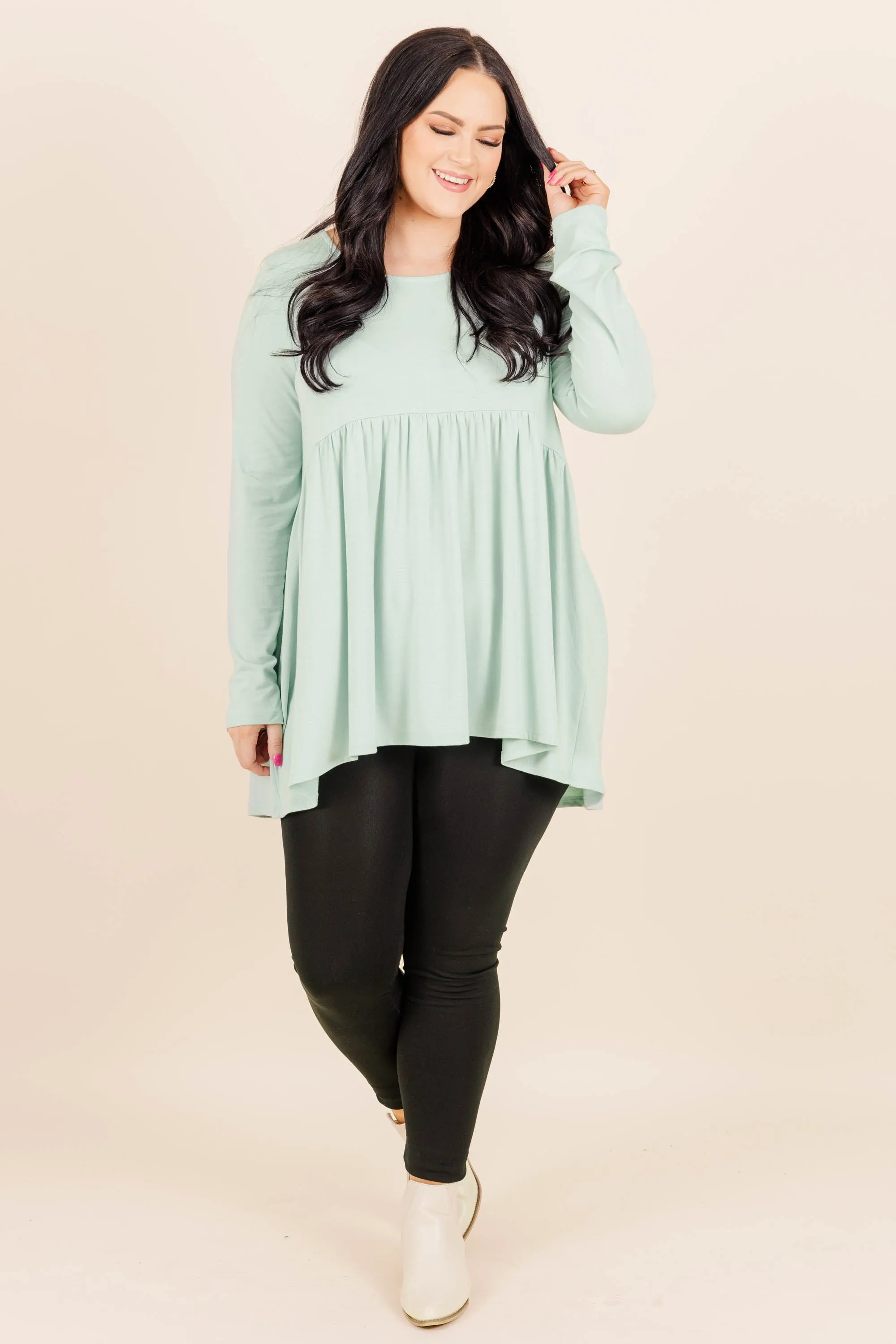 Dear My Love Top, Light Green