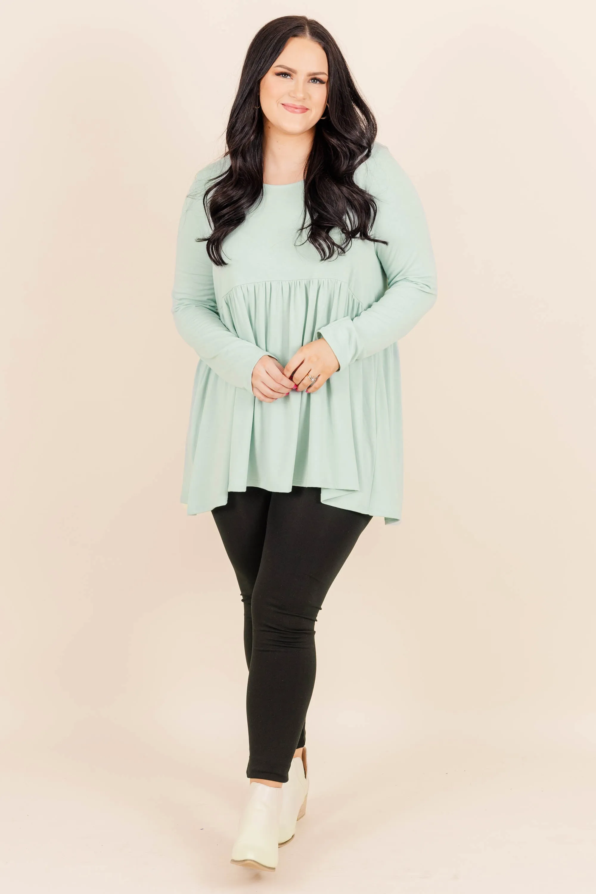 Dear My Love Top, Light Green