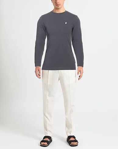 EMPORIO ARMANI  |Pullovers Long Sleeves Plain Long Sleeve T-shirt Logo