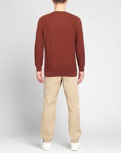 Ermenegildo Zegna  |Pullovers Wool Long Sleeves Plain Oversized Luxury Sweaters