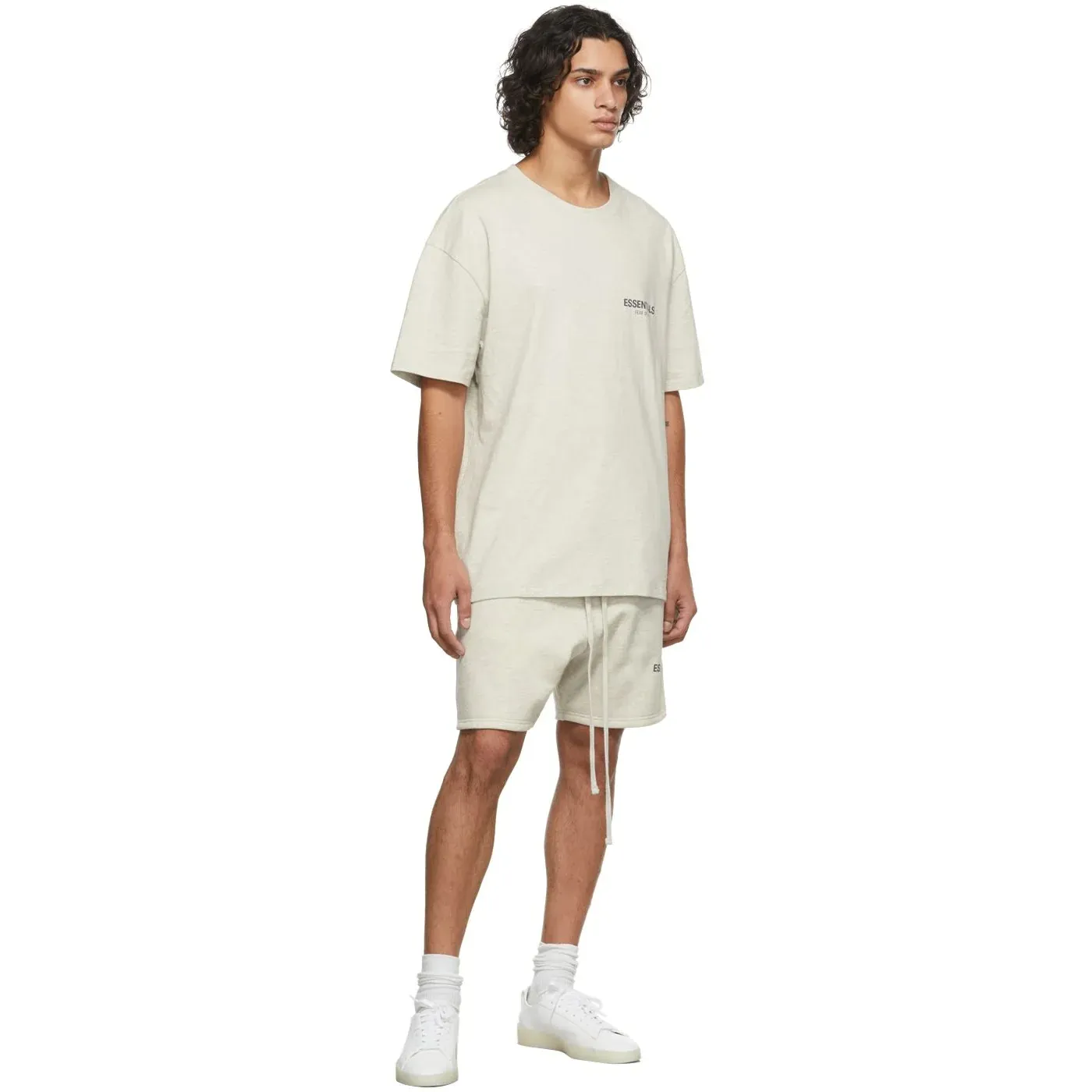 Fear of God ESSENTIALS Short Sleeve Tee 'Light Heather Oatmeal'