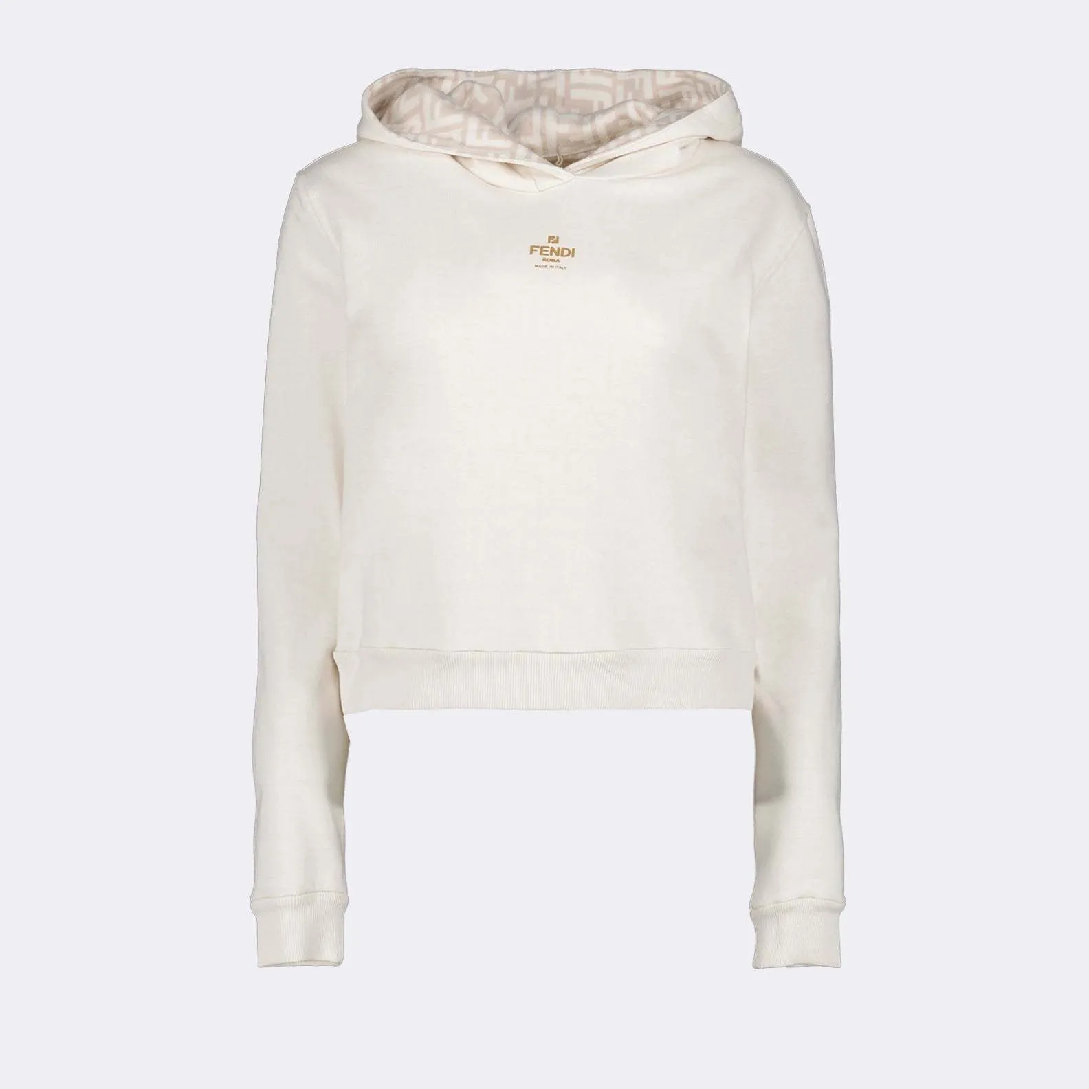 FENDI  |Monogram Rib Street Style Long Sleeves Cotton Logo