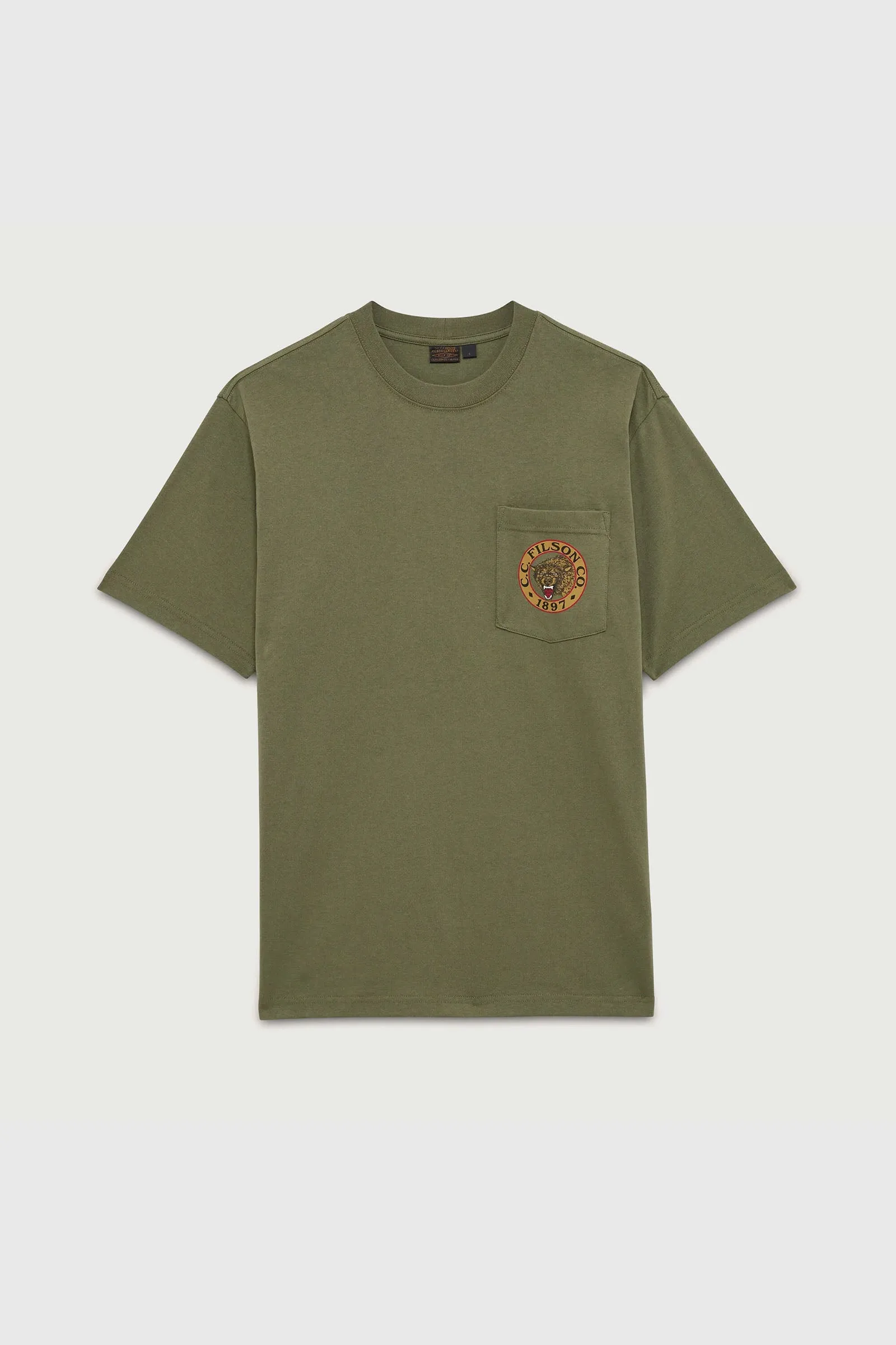 Filson T-shirt Frontier Graphic Verde Militare Uomo