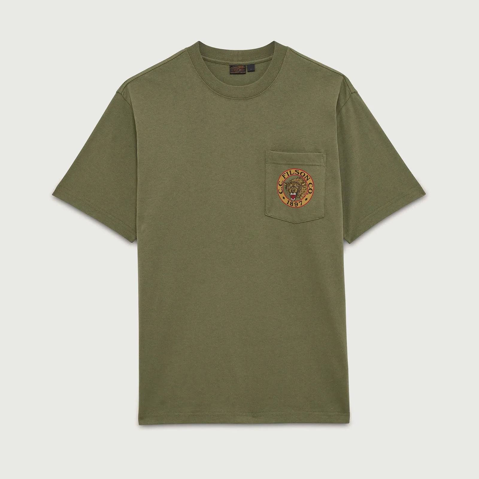 Filson T-shirt Frontier Graphic Verde Militare Uomo