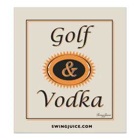 Golf & Craft Vodka Sticker Tan O/S