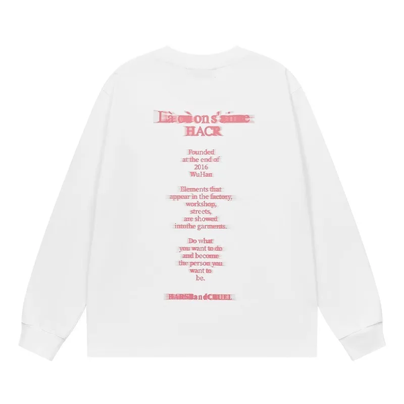 HARSH AND CRUEL  |Unisex Street Style Long Sleeves Cotton Long Sleeve T-shirt