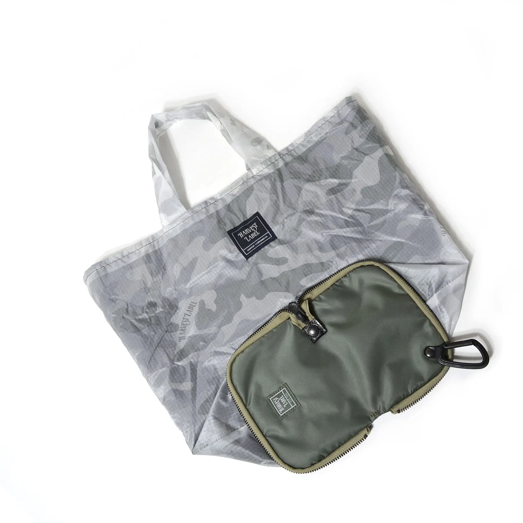 Harvest Label - Bag FLYER'S ZIP HE-0128 Eco bag tote Sage Green